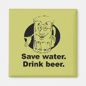 RETT WASSER. TRINKEN SIE BIER. MAGNET (Vorne)