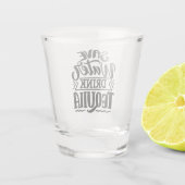 Rett Wasser trinken Tequila Shot Glass Schnapsglas (Rückseite)