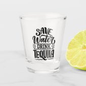 Rett Wasser trinken Tequila Shot Glass Schnapsglas (Vorderseite)