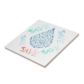 Rett Wassertropfen Funky Fliese (Seite)