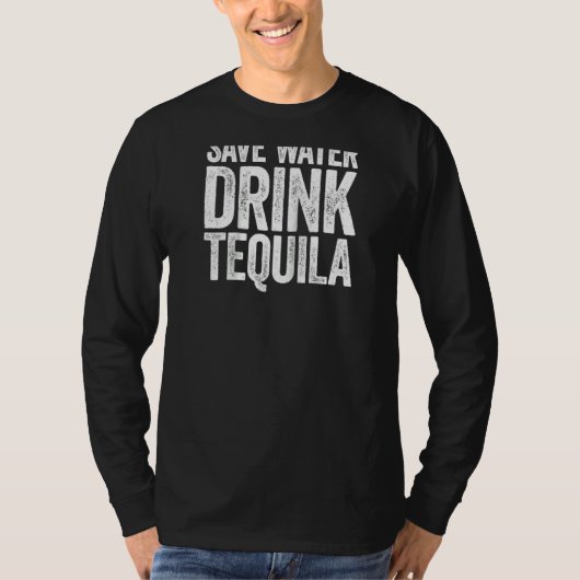 Rett Water Drink Tequila Drink Raglan T-Shirt (Vorderseite)