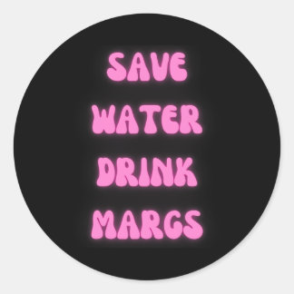 Rett Water Magrs mexikanisches Party Runder Aufkleber