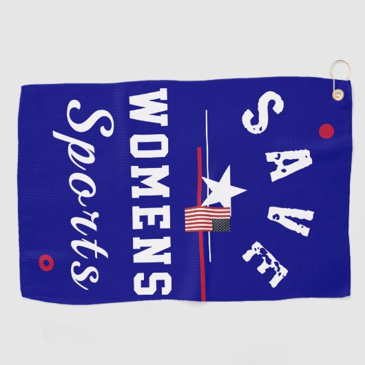 Rett Womens Sports Golfhandtuch (Horizontal)