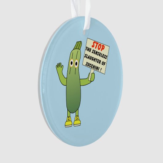 Rett Zucchini Ornament (Vorderseite)