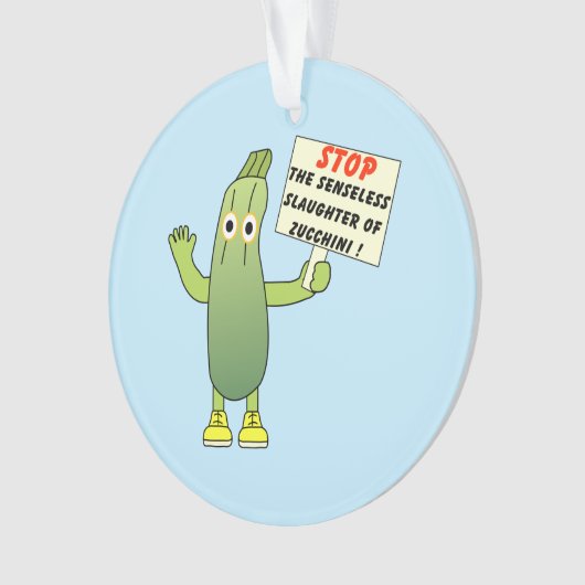 Rett Zucchini Ornament (Vorderseite)