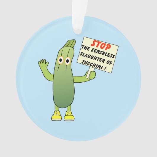 Rett Zucchini Ornament (Vorderseite)