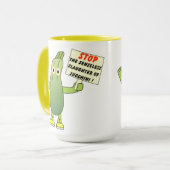 Rett Zucchini Tasse (Vorderseite Links)