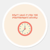 rett zur Leistungsüberprüfung - Aufkleber (Vorderseite)