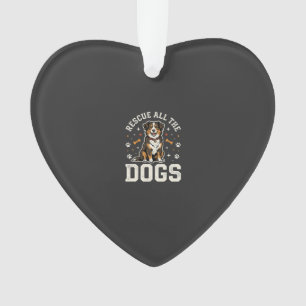 Rette alle Hunde Vintage Hund Ornament
