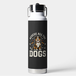 Rette alle Hunde Vintage Hund Trinkflasche