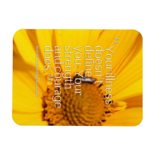 Rette das Stigma auf psychische Erkrankungen. Magn Magnet (Horizontal)