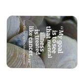 Rette das Stigma auf psychische Erkrankungen. Magn Magnet (Horizontal)