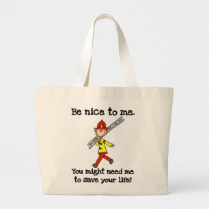 Rette Dein Leben Feuerwehrmann T-Shirts und Gesche Jumbo Stoffbeutel
