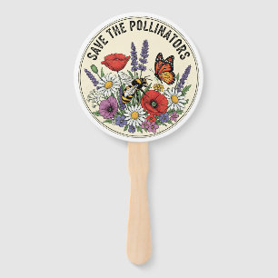 Rette den Bestäuber mit Biene, Schmetterling & Blu Fächer