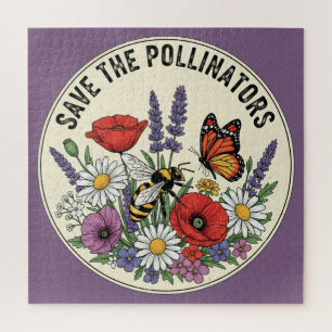 Rette den Bestäuber mit Biene, Schmetterling & Blu Puzzle
