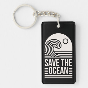 Rette den Ozeanschutz Naturschutz Freiwilliger Schlüsselanhänger