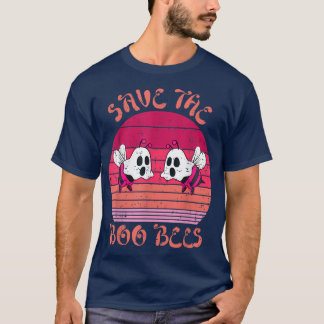Rette die Boo-Bienen Lustiger Boo-Geist Vintage-Br T-Shirt