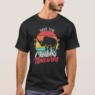 Rette die dicken Einhörner Vintage Rhino T-Shirt