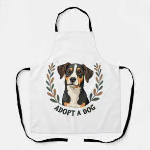 Rette ein Leben Adoptiere einen Hund Vintage Rettu Schürze