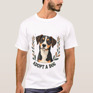 Rette ein Leben Adoptiere einen Hund Vintage Rettu T-Shirt