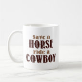 Rette ein Pferd Kaffeetasse (Links)