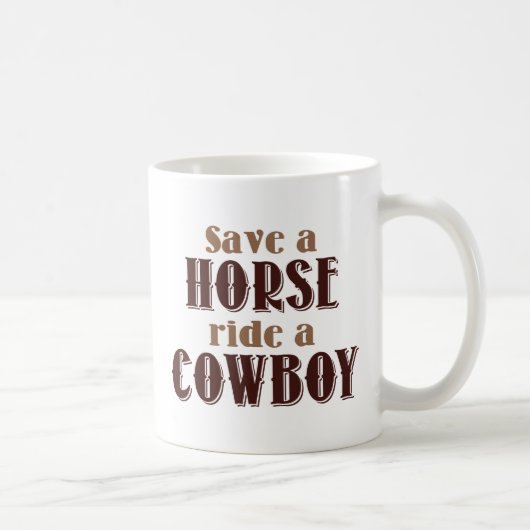 Rette ein Pferd Kaffeetasse (Rechts)