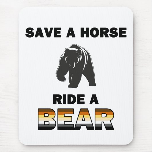 Rette ein Pferd Mousepad (Vorne)