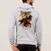 Rette ein Pferd; Reite einen Cowboy | Herren Voll- Hoodie (Rückseite)