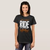 Rette ein Pferd, reite einen Schnurrbart Statement T-Shirt (Vorne ganz)