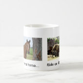 Rette ein Pferd...Reiten Sie eine Elefanten-Tasse Kaffeetasse (Mittel)