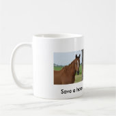 Rette ein Pferd...Reiten Sie eine Elefanten-Tasse Kaffeetasse (Links)