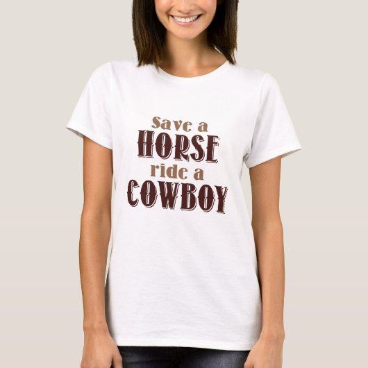 Rette ein Pferd T-Shirt (Vorderseite)