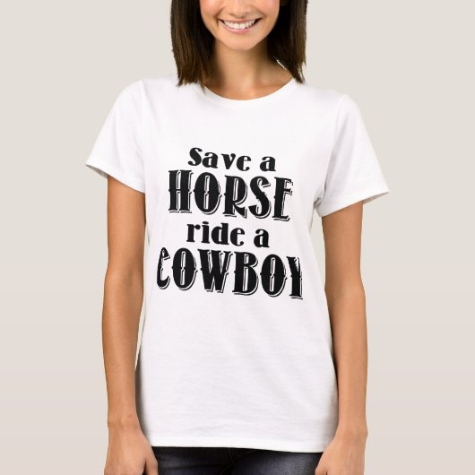 Rette ein Pferd T-Shirt (Vorderseite)