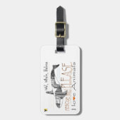 Rette mich der Wal Gepäckanhänger (Vorderseite vertikal)