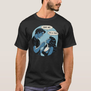 „Rette mich – JPG oder PDF?“ Lustiger Grafikdesign T-Shirt