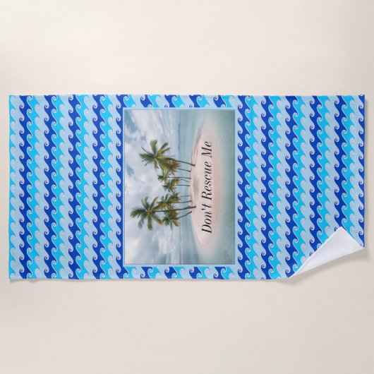 Rette mich nicht! strandtuch (Vorderseite)