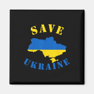 Rette Ukraine T-Shirt Ein Ukrainisches T-Shirt  Magnet