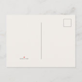 Rette unser Date Postkarte Minimalist (Rückseite)