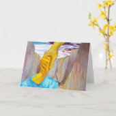 Retten der Anmut-Gruß-Karte Karte (Gelbe Blume)