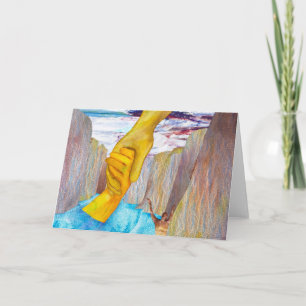 Retten der Anmut-Gruß-Karte Karte