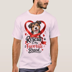 Retten ist meine Lieblingsrasse Hunde-Liebhaber T- T-Shirt