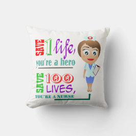 Retten Sie 100 Leben, die Sie eine Kissen