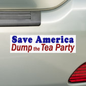 Retten Sie Amerika-Dump-Tee-Party Autoaufkleber (Auf Auto)