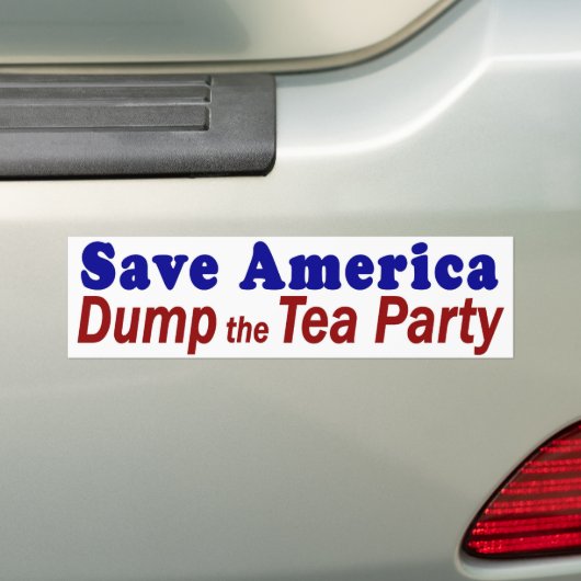 Retten Sie Amerika-Dump-Tee-Party Autoaufkleber (Auf Auto)