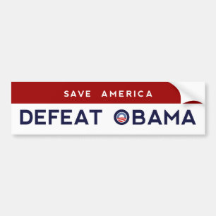 Retten Sie Amerika - Niederlageobama-Autoaufkleber Autoaufkleber