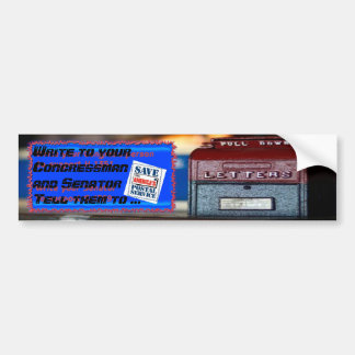 Retten Sie Amerikas Postservice Autoaufkleber