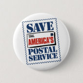 Retten Sie Amerikas Postservice Button (Vorderseite)