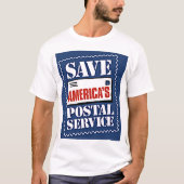 Retten Sie Amerikas Postservice T-Shirt (Vorderseite)