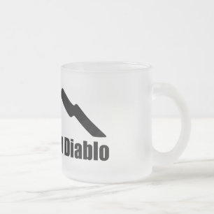 Retten Sie Berg-Diablo-Trinkbehälter Mattglastasse