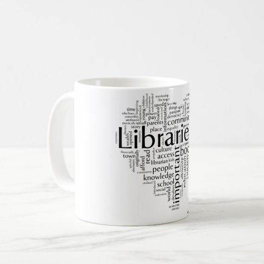 Retten Sie Bibliotheken 5 Kaffeetasse (Vorderseite Links)